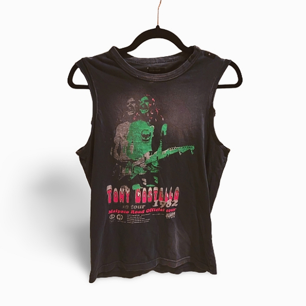 Vintage Tony Costello Official Italian  Tour Tank Top | small